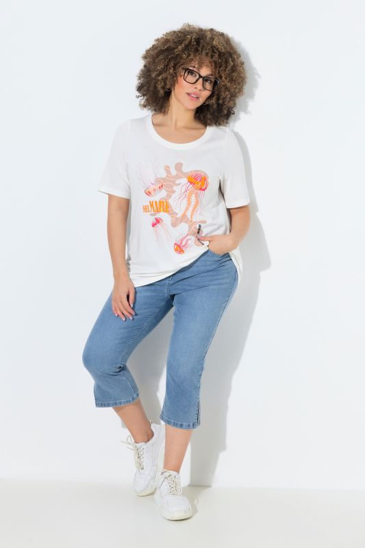 Stretch-Fit Denim Capris