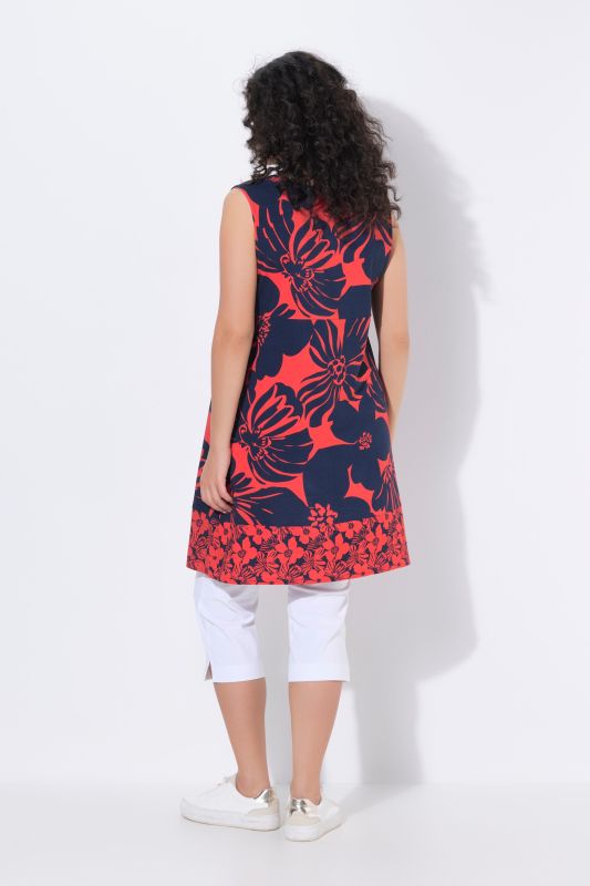 Printed Sleeveless Jersey Dress