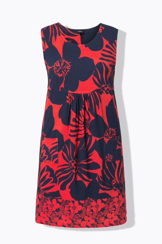 Printed Sleeveless Jersey Dress