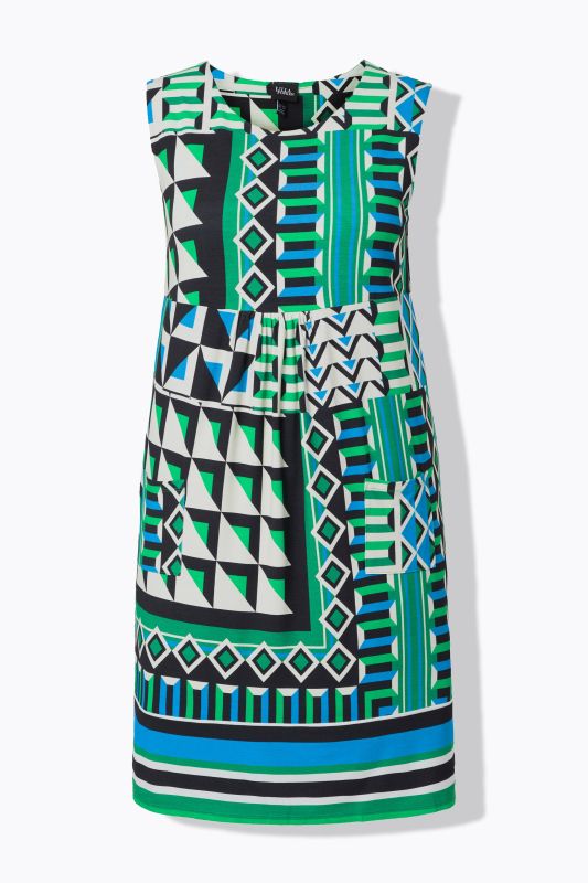 Printed Sleeveless Jersey Dress