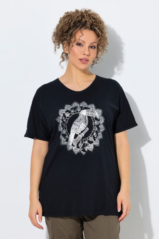 Metallic Animal Mandala Graphic Tee