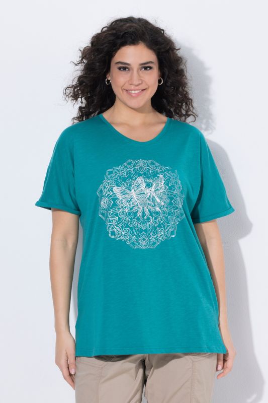 Metallic Animal Mandala Graphic Tee