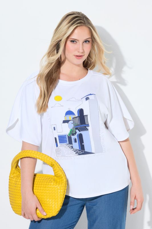 Short Sleeve Santorini Graphic Tee