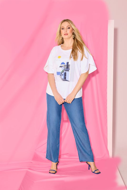 Short Sleeve Santorini Graphic Tee