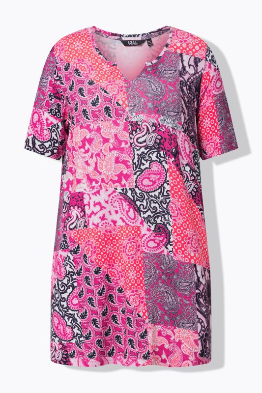 Туника с пейзли принт