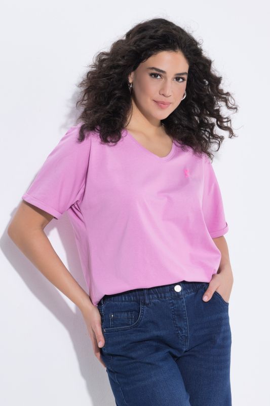 Тениска с принт на палма на гърба