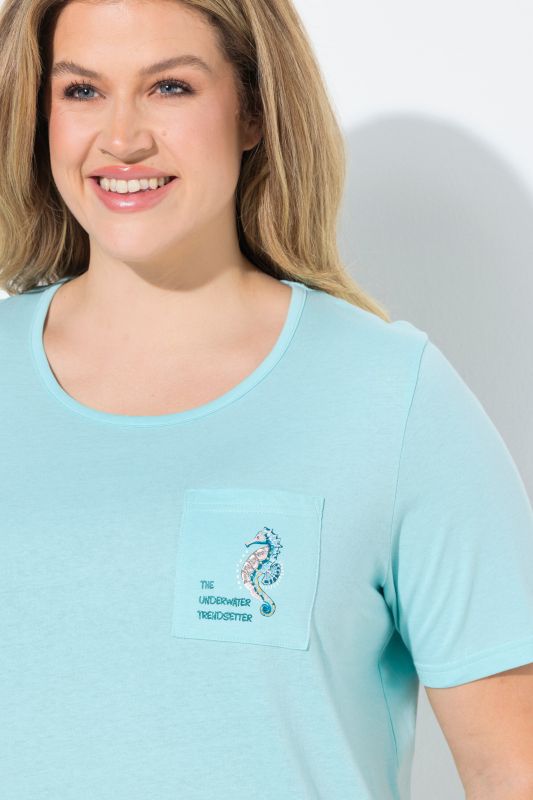 Seahorse Print Pajama Set