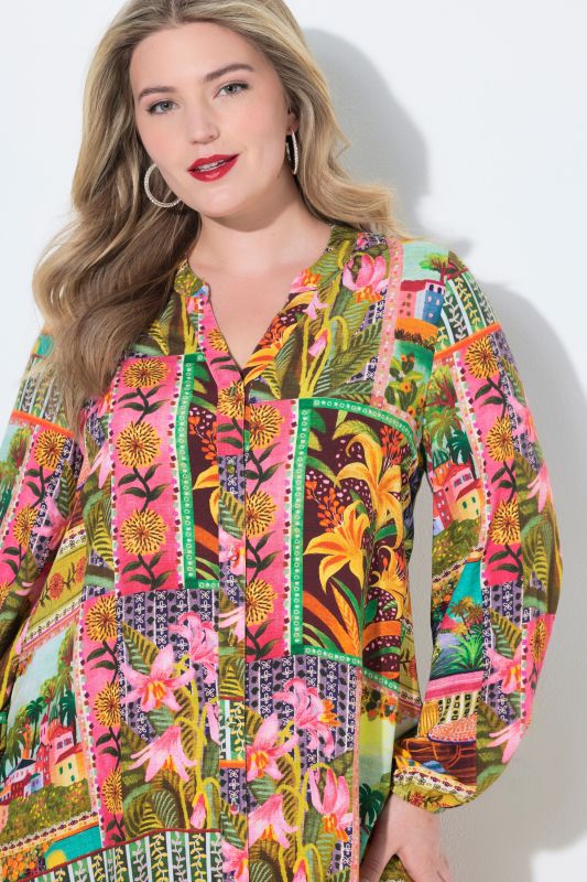 Бански с цветен градиент