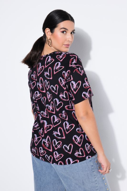 Floral Gradient Layered Chiffon Blouse