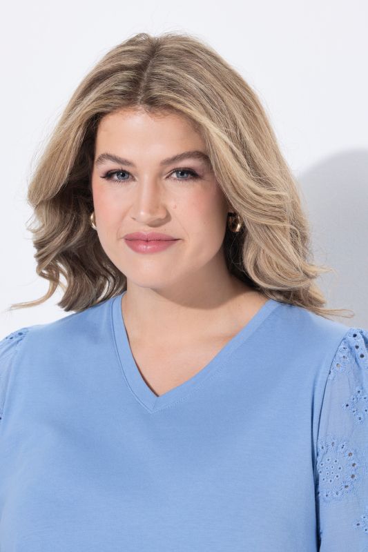 Eco Cotton Openwork Detail Tee