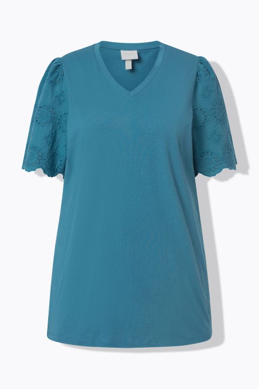 Eco Cotton Openwork Detail Tee