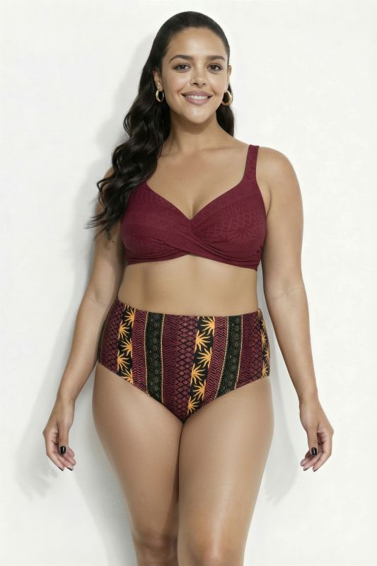 Sunburst Striped Bikini Set