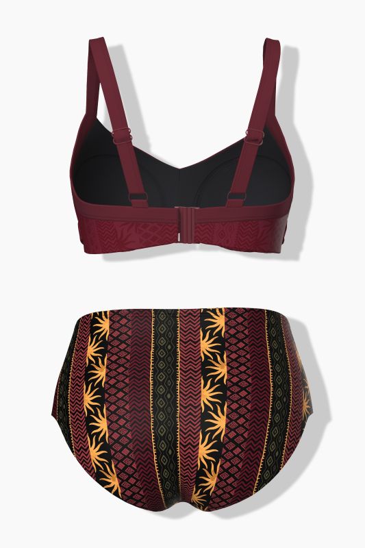 Sunburst Striped Bikini Set