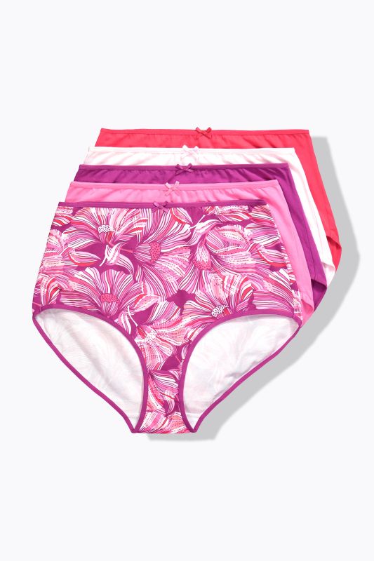 6 Pack Maxi Briefs-  Floral Dream