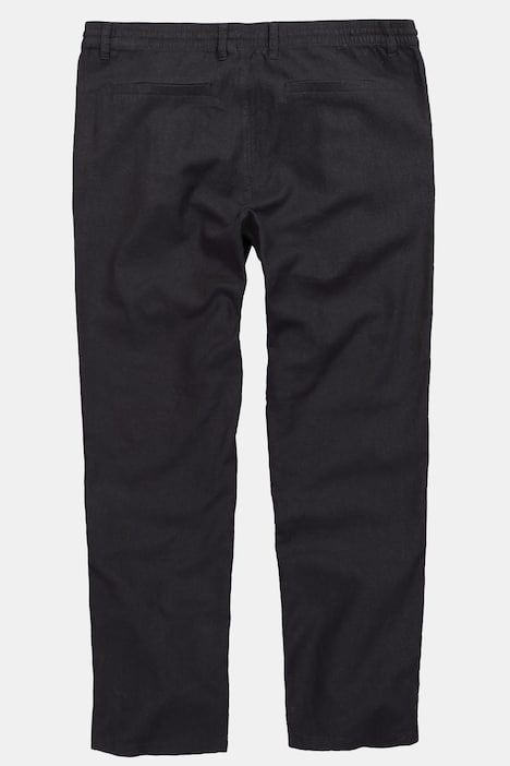 Linen-blend trousers