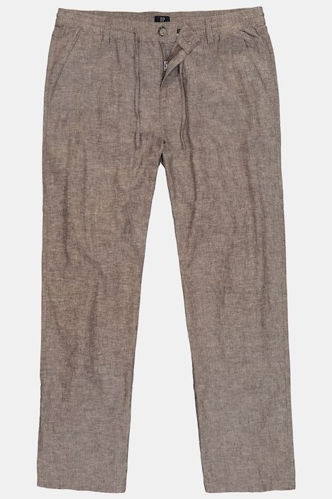 Linen-blend trousers