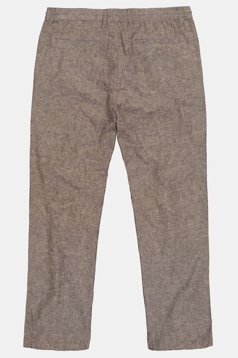 Linen-blend trousers
