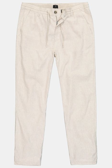 Linen-blend trousers