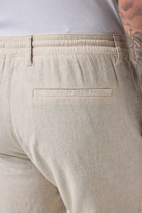 Linen-blend trousers