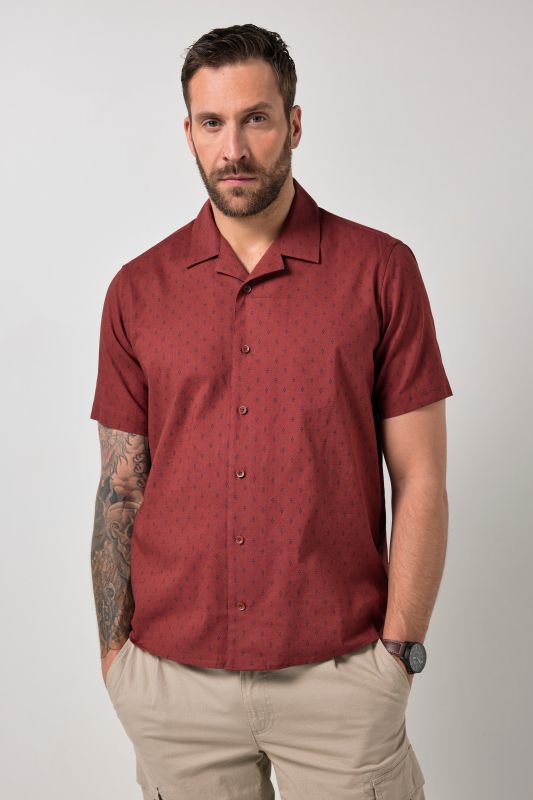 Linen-blend shirt