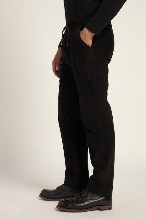 Corduroy trousers, modern fit, elasticated waist