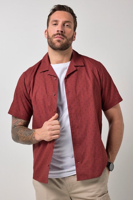 Linen-blend shirt