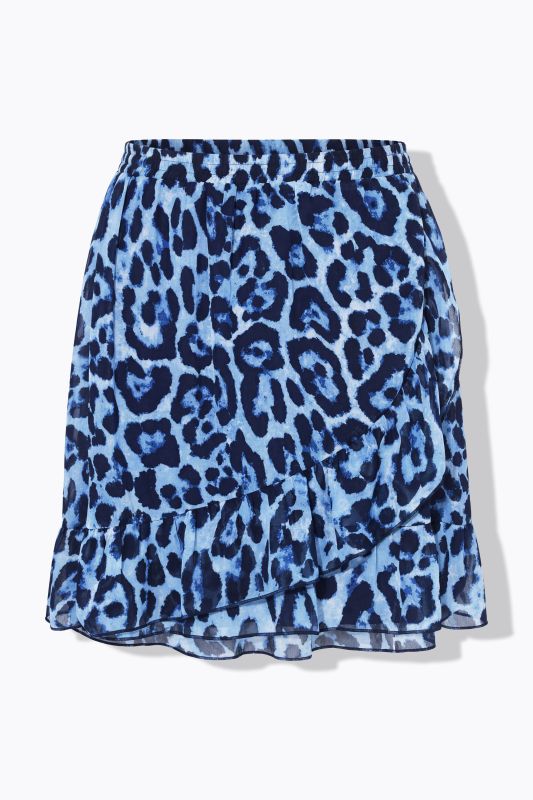 Leopard Print Ruffle Skirt