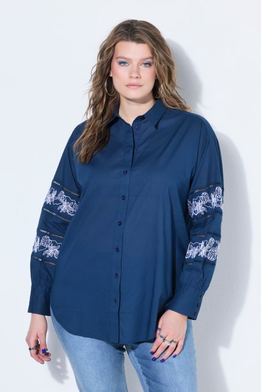 Lace Detail Long Sleeve Blouse