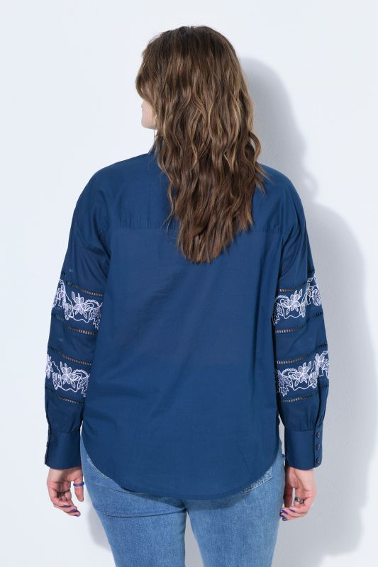 Lace Detail Long Sleeve Blouse