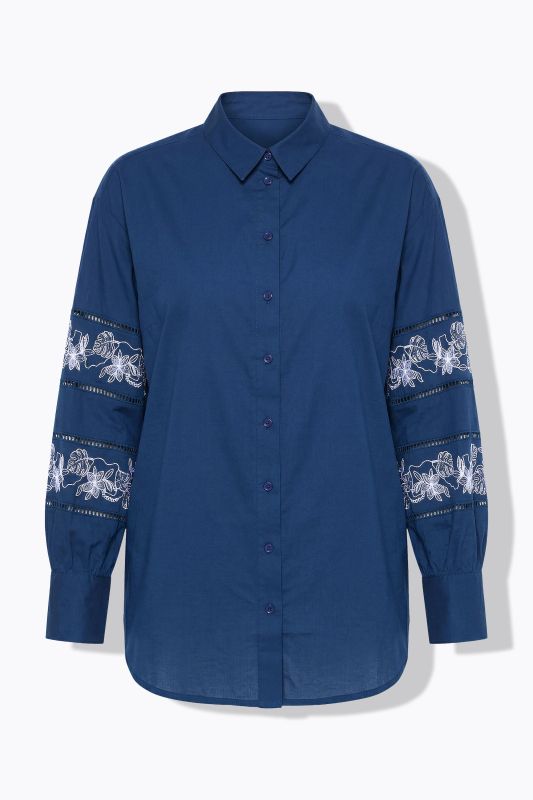 Lace Detail Long Sleeve Blouse