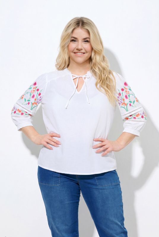 Floral Embroidered Blouse