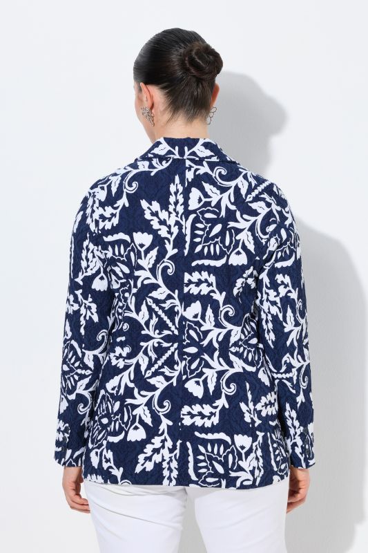 Floral Damask Jacquard Blazer