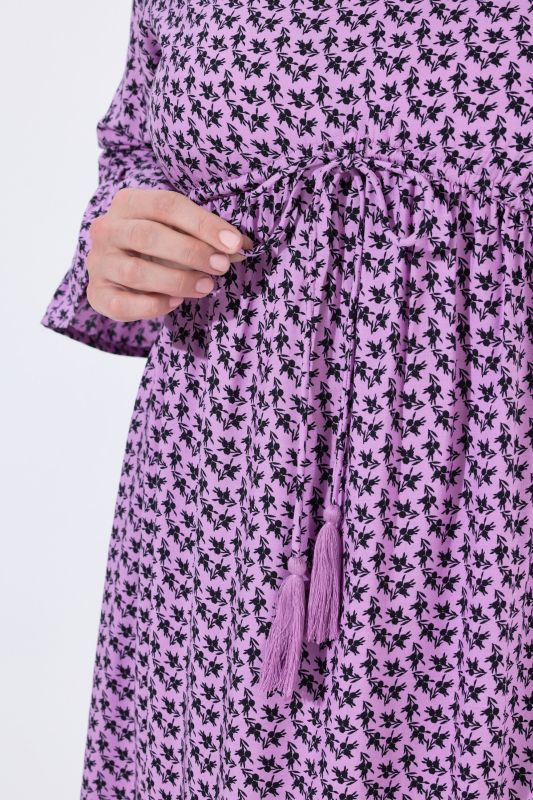 Mixed Geometric Print Dress