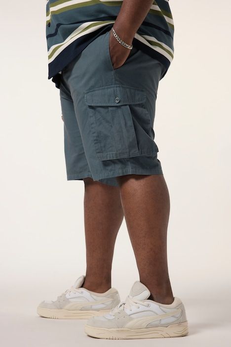 STHUGE cargo shorts, loose fit, ripstop, elasticated waistband, up to size 72