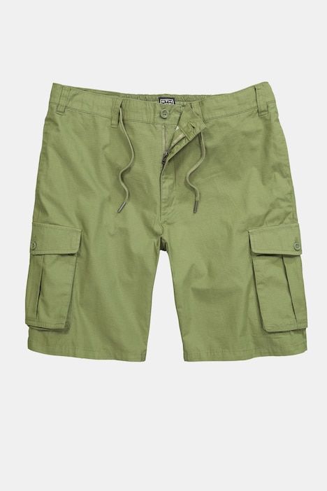 STHUGE cargo shorts, loose fit, ripstop, elasticated waistband, up to size 72