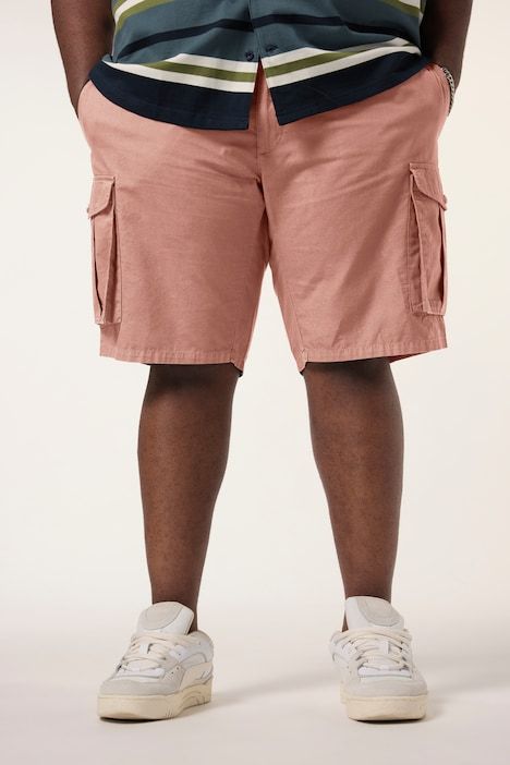 STHUGE cargo shorts, loose fit, ripstop, elasticated waistband, up to size 72