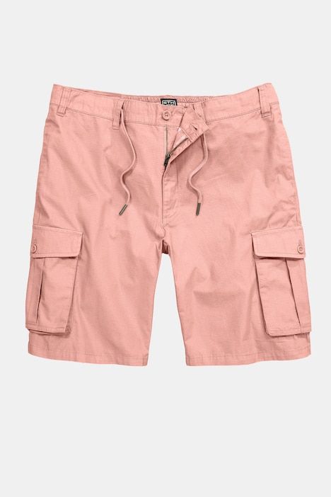 STHUGE cargo shorts, loose fit, ripstop, elasticated waistband, up to size 72