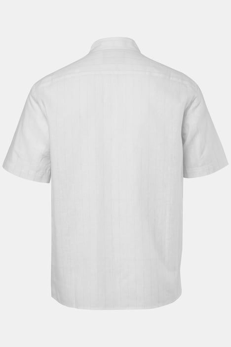 STHUGE linen-blend striped shirt