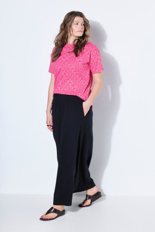Wide Hem Jersey Long Skirt