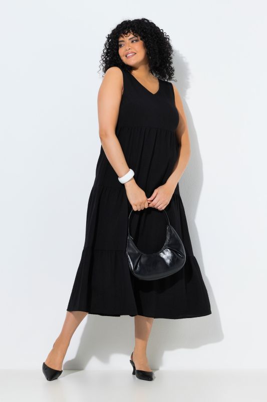 Tiered Sleeveless Maxi Dress