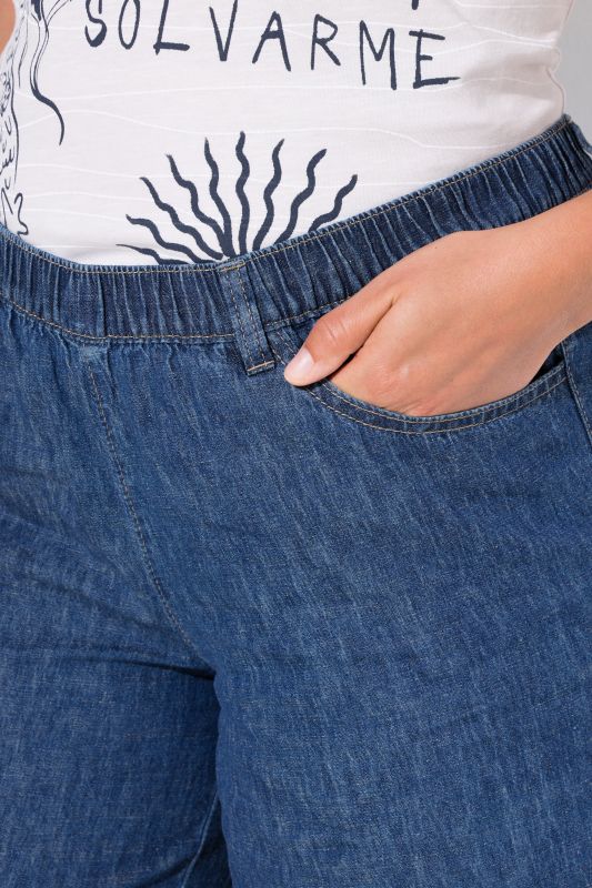 Linen blend Bermudas