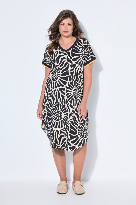 Nautilus Print Cap Sleeve T-Shirt Print