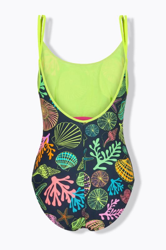 Seashell Print One Piece Swimsuit