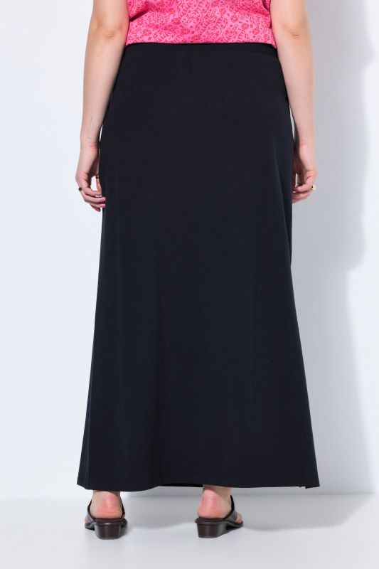 Wide Hem Jersey Long Skirt