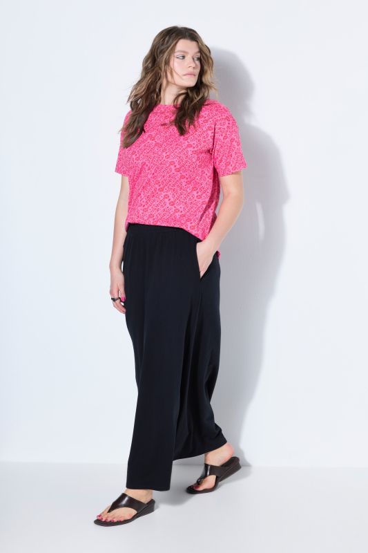 Wide Hem Jersey Long Skirt