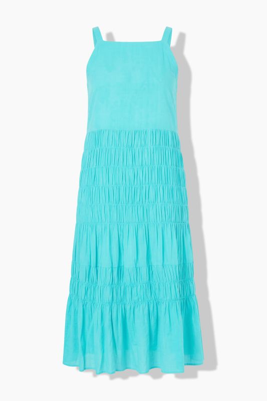 Shirred Sleeveless Dress