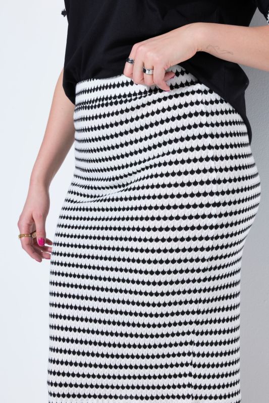 Textured Jersey Skirt
