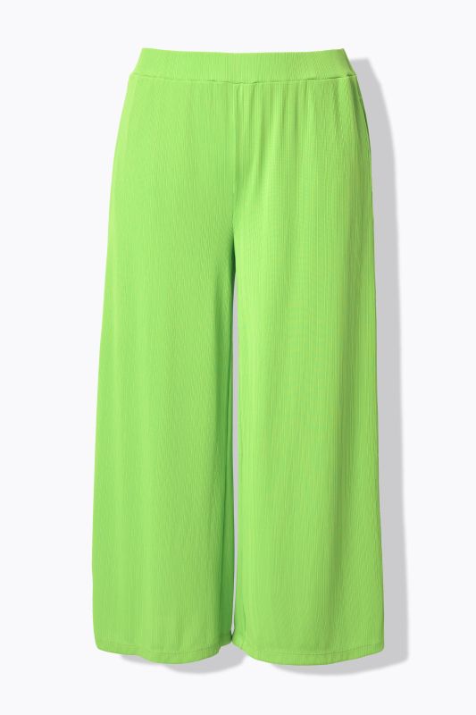 Textured Crepe Wide Leg Culottes
