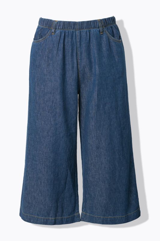 Wide Leg Denim Culottes