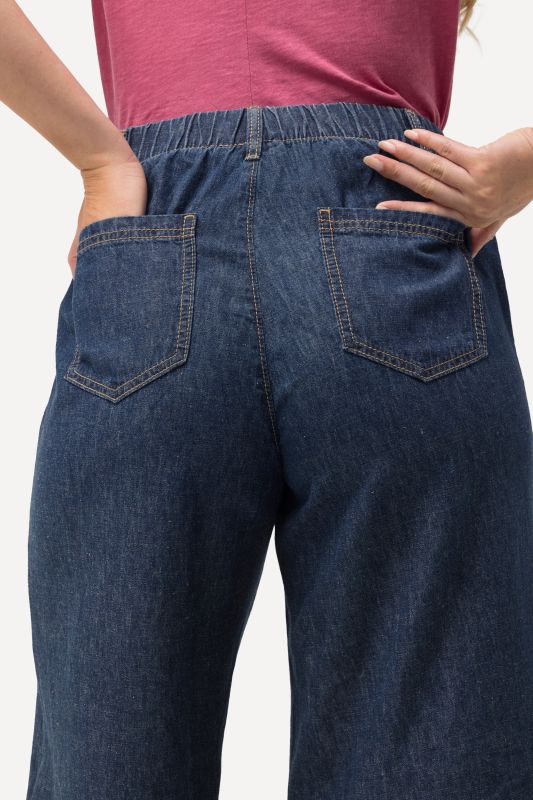 Wide Leg Denim Culottes
